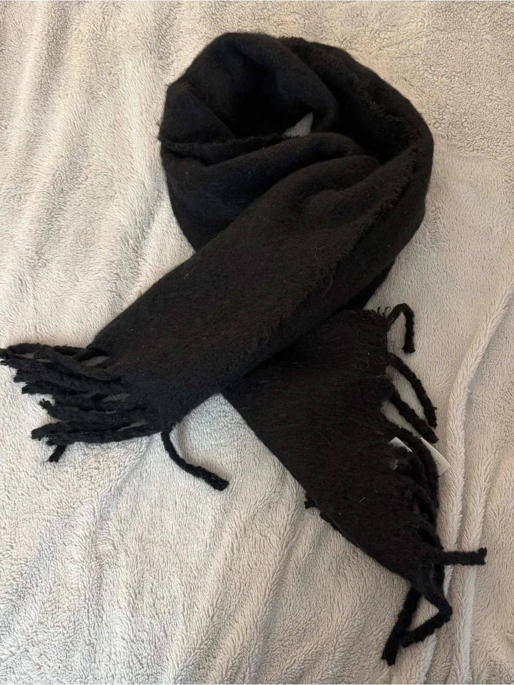 Banana Republic Black Fringe Blanket Scarf